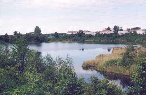 Возера Сярэдняе (iзумруднае) каля в. Доўжа Вiцебскага раена. 2001 г.